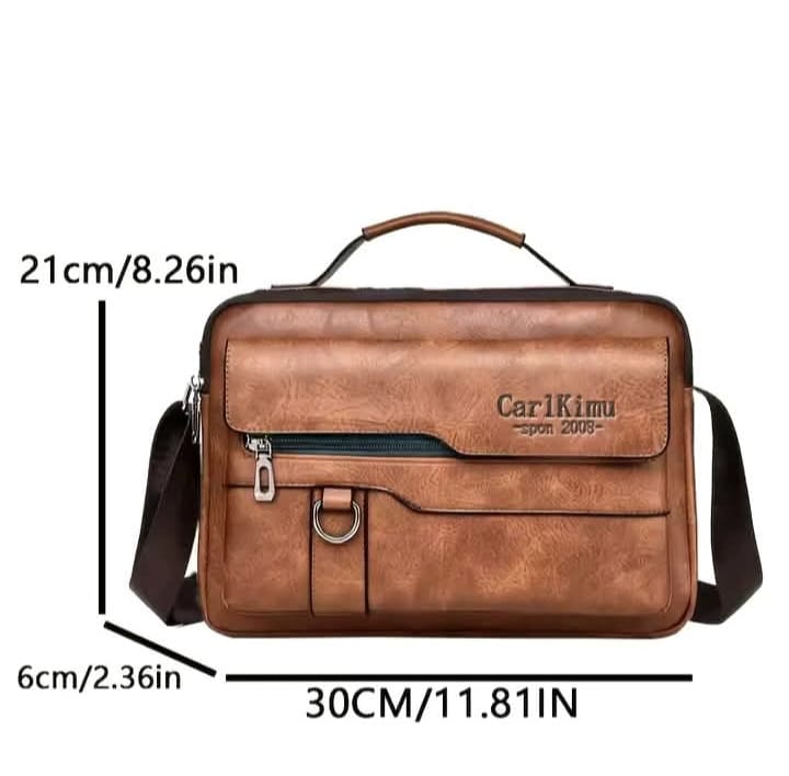 (Brown) Premium Artificial Leather Bag 14"/9"/3" ....(Code 313) ঢাকা সিটিতে ৭০, বাইরে ১৩০ টাকা কুরিয়ার চার্জ প্রযোজ্য
